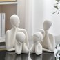 Nordic Aesthetic Ceramic Decor Family Statue Abstract Home Decor Accessories