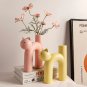 Vase Tube Flower H-shaped Decoration Cute Hydroponics Arrangement Cat
