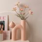 Vase Tube Flower H-shaped Decoration Cute Hydroponics Arrangement Cat