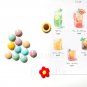 10PCS Cute Round Fridge Magnets Small Colorful Refrigerator Stickers 13mm Souvenir Gifts Mini