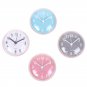 1PC Mini Sucker Wall Clock Bathroom Anti-Fog Waterproof Kitchen Toilet Small