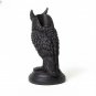 Home Decor Resin Sculpture Craft Decorated Vintage Gothic Black Crow Candlestick Halloween