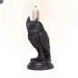 Home Decor Resin Sculpture Craft Decorated Vintage Gothic Black Crow Candlestick Halloween
