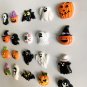 10Pcs Halloween Pumpkin Skull Resin Refrigerator Photo Message Fixed Magnet Holiday Decorations