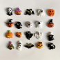 10Pcs Halloween Pumpkin Skull Resin Refrigerator Photo Message Fixed Magnet Holiday Decorations