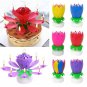 Lotus Candle Rotating Musical Singing Candle Disposable Candle Birthday Party Gift Kid Cake