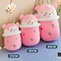 Cute Boba Milk Tea Plushie Toy Soft Stuffed Apple Pink Strawberry Taste Milk Tea Hug Pillow
