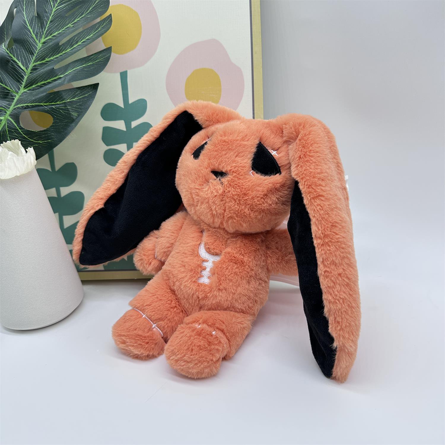 Dreadfuls Anxiety Rabbit Plush Bunny High-quality Plush Toy Doll Halloween Gift Home Sofa Decoration