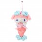 Sanrio My Melody Kuromi Cartoon Plush Filling Keychain Creative Mermaid Series Cute