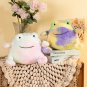 Soft Colorful Frog Plush Toys Smile Ricky Rain Frog Stuffed Animal Plushie Doll Kids