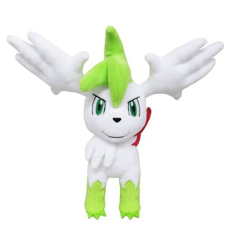 High Quality Anime Games Pokemon Fighting Shaymin Sky Forme Soft Plush Toy Doll Gift For Child