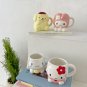 Cartoon Sanrio Hellokittyed Kuromi My Melody Cinnamonroll Pompom Purin Porcelain Mug Cute Girl Kids