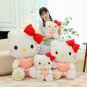 Sanrio Cute Plush Toy Hello Kitty Anime Cartoon Heart Kitten Pillow Stuffed Doll Pillow