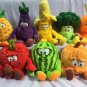 Fruits Vegetables banana Pear Brcoccoli watermelon Bee ladybird Lemon