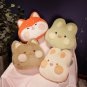 38x37cm Cartoon Animal Hands Burner Fluffy Husky Fox Rabbit Cat