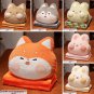 38x37cm Cartoon Animal Hands Burner Fluffy Husky Fox Rabbit Cat