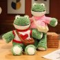 Lovely Wears Clothes Frog Plushie Dolls Fluffy Animal Pillow Kids Baby Christmas