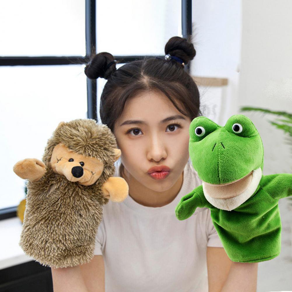 Animal Hand Puppet Cartoon Plush Gloves Parent-child Interaction Role-Play Toy Kids