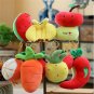 10cm Mini Fruit Dolls Vegetable Plush Toy Apple Banana Strawberry Pepper Orange
