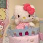 Sanrio Cartoon Anime Kawaii Kitty Soft Plush Key Chain Backpack Decoration Doll Pendant Cute Girl