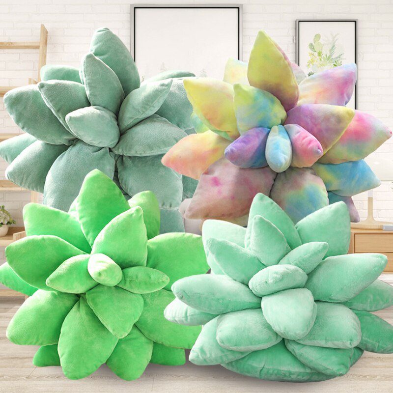 25/45cm Soft Simulation Succulent Plants Cactus Plush Toy Stuffed Cute Pillow Sofa Cushion