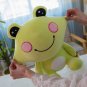25CM New Cool Green Frog Plush Toy Super Soft Elastic Shy Cute Smile Little Frog Doll