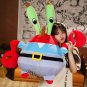 Cartoon SpongeBob Plush Toy Kawaii Squidward Crab Boss Plush Sleeping Pillow