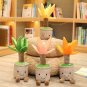 Jellycats Stuffed Plush Plants Lifelike Potted Plant Plush Doll Succulent Pine Tree Cake Bamboo
