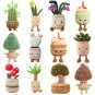 Jellycats Stuffed Plush Plants Lifelike Potted Plant Plush Doll Succulent Pine Tree Cake Bamboo
