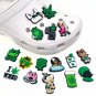 Cartoon weed PVC Shoe Charms Funny leaf Shoe Aceessories Fit women's