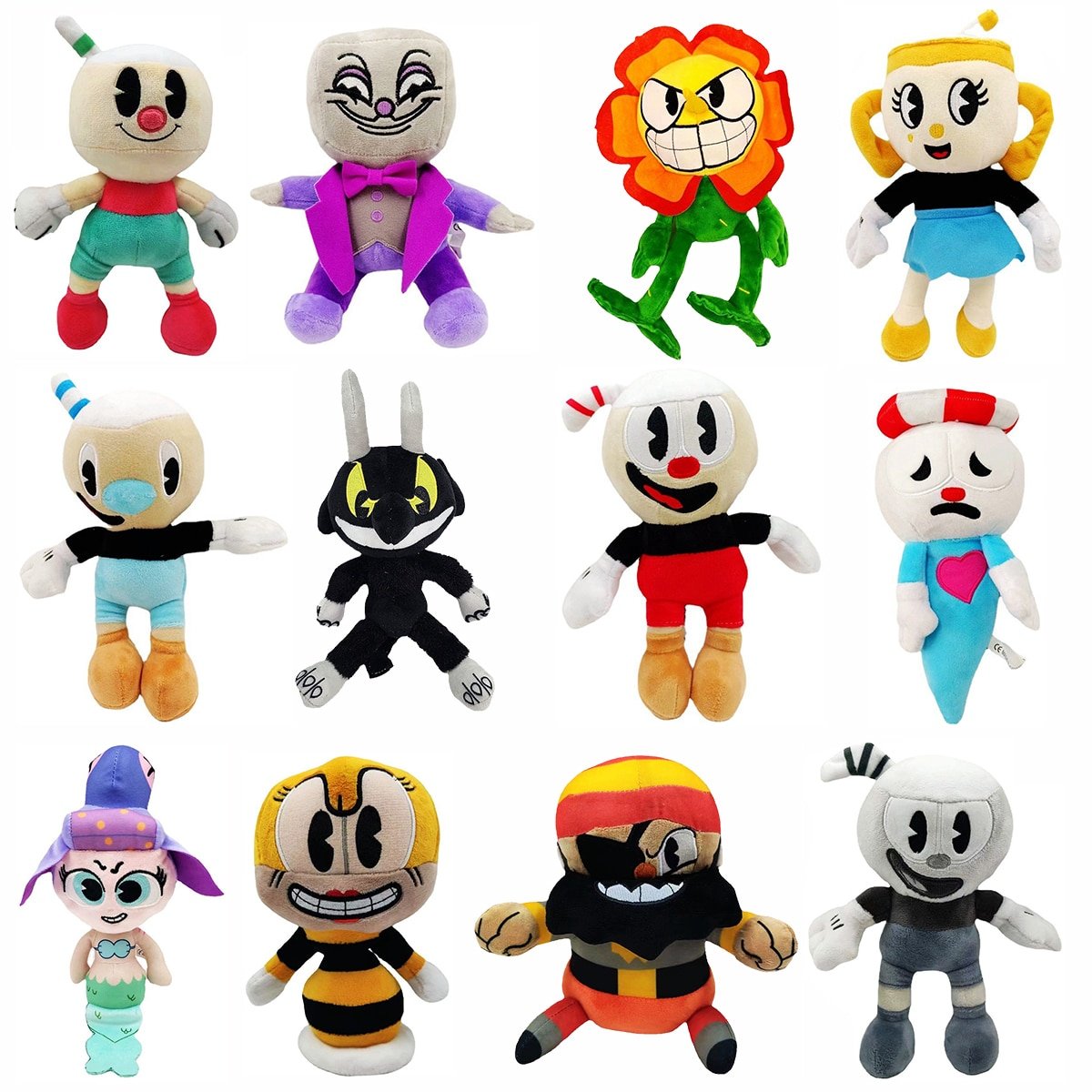 Hot Cuphead Plush Doll Toys Mugman The Chalice Soft Plush Stuffed Toy Cute Cartoon Doll
