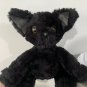 28cm Black Cat Plush Magic Doll Curly Cat Soft Throw Pillow Cartoon Animal Stuffed Doll Toy