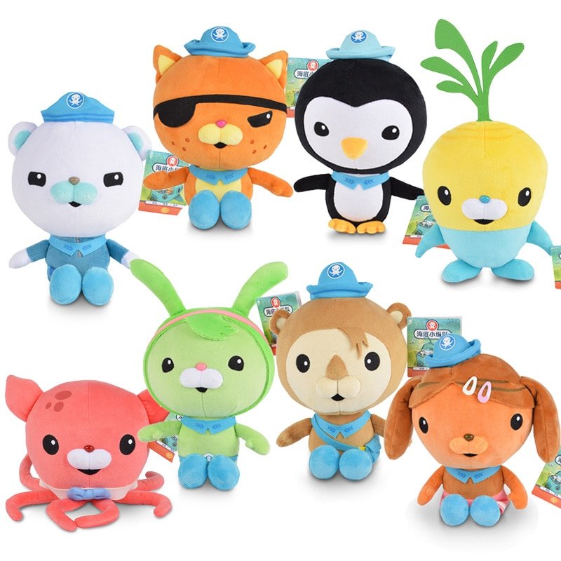 Original Octonauts Plush Toys Barnacles Tweak Kwazii Peso Shellington Animal Stuffed Children Toy