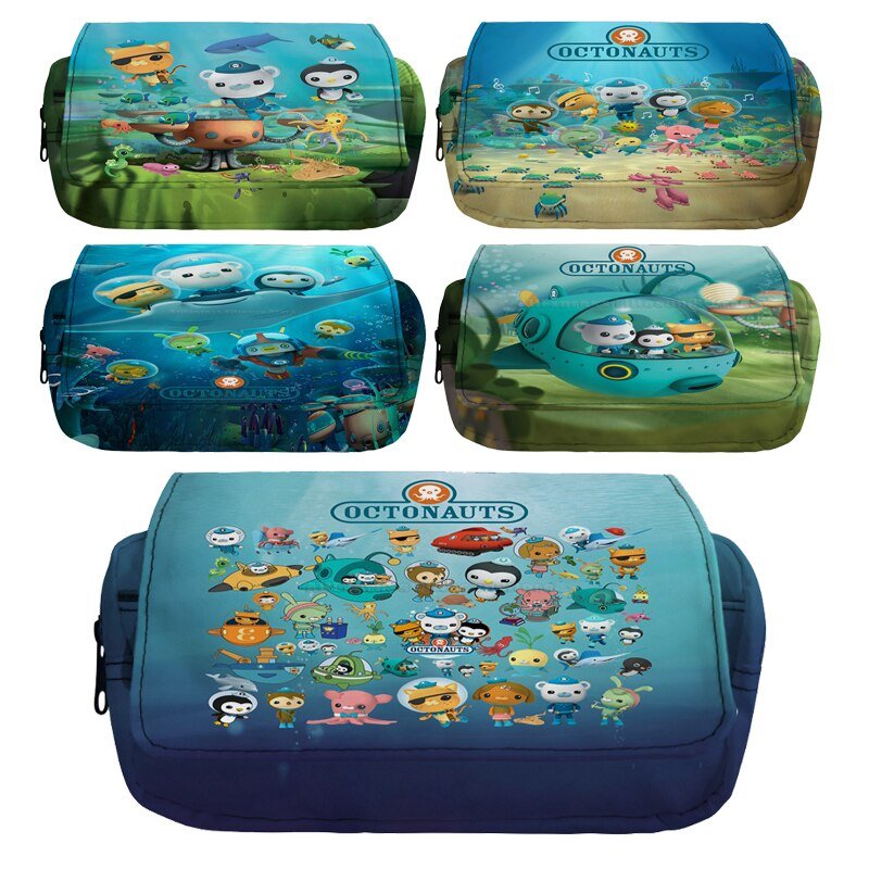 Octonauts Pencil Case School Supplies Kids Student Gifts Pen Kawaii Storage Bag Pen