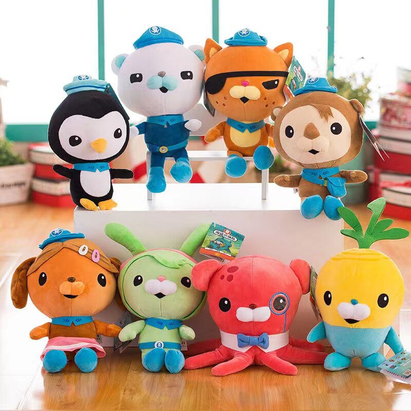 30cm Octonauts Plush Toys Soft Stuffed Animal Doll Barnacles Kwazii Tweak Peso Dashi Cartoon