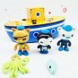 The Octonauts Plastic Action Figures of Kwazii Barnacles Peso GUP Bath Boat Toy
