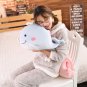 Squishy Cartoon Animals Plush Round Ball Shaped Hand Warmer Warm Holes Stuffed Animal Doll