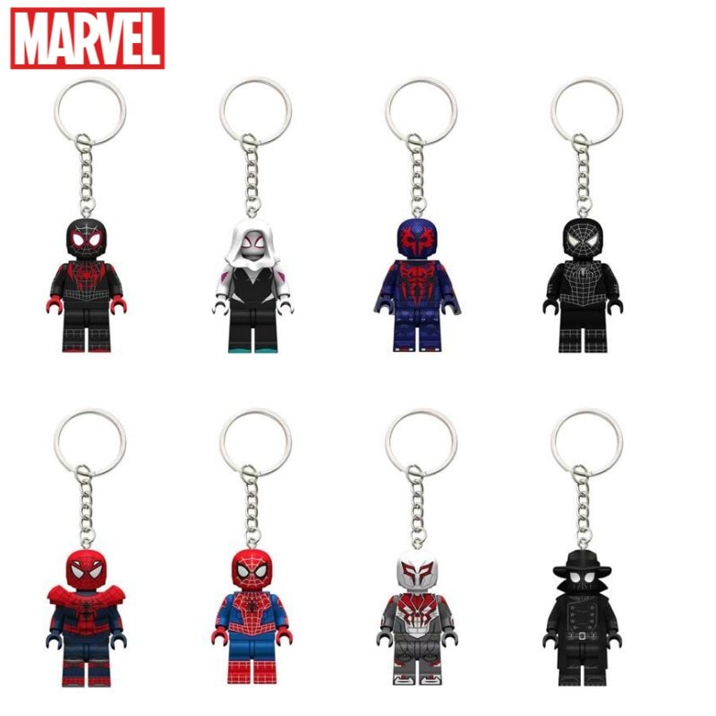 Marvel Anime Peripheral Spiderman Cartoon Cute Keychain Creative Personality Pendant