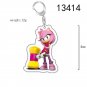 New Key Chain Pendant Cartoon Sonic The Hedgehog Surrounding PVC Daily Manga
