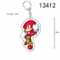 New Key Chain Pendant Cartoon Sonic The Hedgehog Surrounding PVC Daily Manga