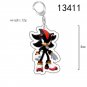 New Key Chain Pendant Cartoon Sonic The Hedgehog Surrounding PVC Daily Manga