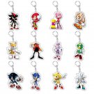 New Key Chain Pendant Cartoon Sonic The Hedgehog Surrounding PVC Daily Manga