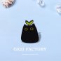 3PCS punk Style Small Cartoon Cute Black Cat Shape Metal Enamel Brooch Fashion Creative Animal