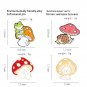 Cartoon Creative Animal Mushroom Enamel Pin Frog Cat Hedgehog Brooch Lapel Backpack