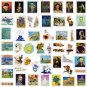 10/30/50PCS Cartoon Cute Art Retro Style Graffiti Waterproof Stickers Personalized