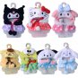 Kawaii Cartoon Kuromi Melody Hellokts Plush Doll Accessories Creative Anime
