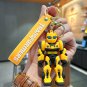 New Creative Cartoon Movie Robet Key Chains Silicone Transformer Car Key Chain Kids