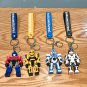 New Creative Cartoon Movie Robet Key Chains Silicone Transformer Car Key Chain Kids