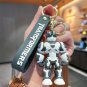 New Creative Cartoon Movie Robet Key Chains Silicone Transformer Car Key Chain Kids