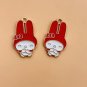10pcs Alloy Drip Oil Charm Cartoon Animal Earring Pendant DIY Keychain